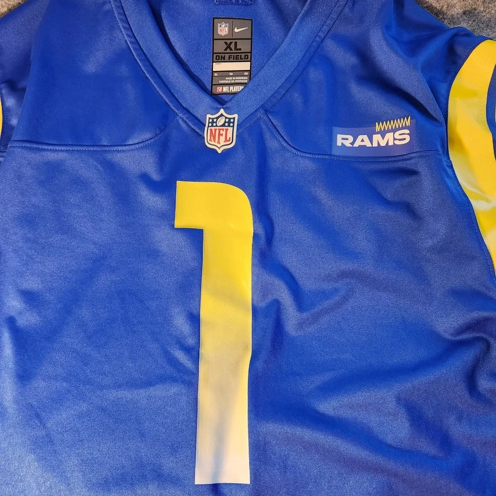 Los Angeles Rams Jersey Mens XL Blue‎ NFL Football Robinson II 1 Nike On Field